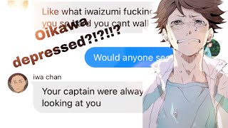 haikyuu texts would anyone care iwaoi angst [upl. by Nagar173]