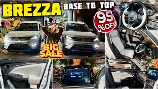 2024 Brezza LXI Base to Top Modification With Price ✅ Brezza Base model Modified ✅ [upl. by Maxia252]