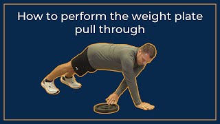 Core exercise The weight plate pull through [upl. by Urbannai]