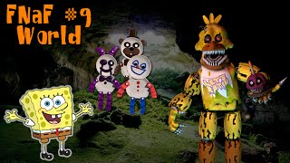 BoB Esponja no Five Nights at Freddys World 9  Paperpals e Nightmare Chica [upl. by Howlond]