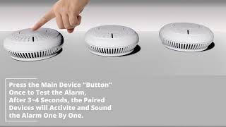 How to Pair SAFETECH AJ Series Wireless Interlinked Smoke Alarms [upl. by Nivri]