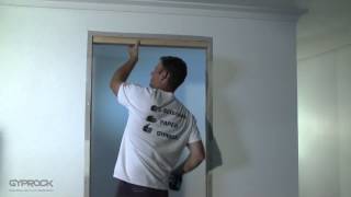 Installing Gyprock plasterboard  Filling in doorway and openings [upl. by Lazarus]