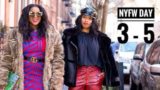 NYFW Day 35 Fashion Shows NYC Brunch  No Invite  Monroe Steele [upl. by Agueda]