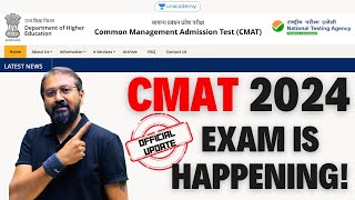 CMAT 2024 Official Update  Exam Is Happening  Ronak Shah [upl. by Ricoriki]