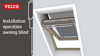 VELUX  How to install an awning blind [upl. by Gridley]