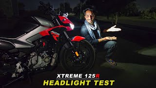 my New Xtreme 125R  Headlight Test in Night  Brightness Best or Not [upl. by Vieva]