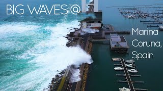 Big Waves at Marina Coruña [upl. by Camella]