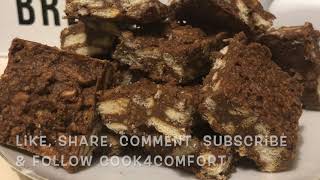 Chocolate Fridge Cake  Recipe  Cook4Comfort [upl. by Jasen295]