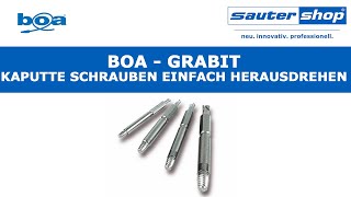 GRABIT Schraubenausdreher von Boa  Kaputte Schrauben entfernen bzw herausdrehen  sautershop [upl. by Josler]