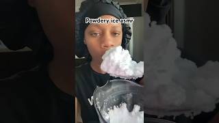 Powdery ice asmr iceeatingasmr crunchyfrost asmr iceeating eatingiceasmrsoft [upl. by Hcardahs]