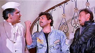 Mukka Marke Muh Khulwau Tera  Sunny Deol Best Dialogue  Jackie Shroff  Tridev Movie Scenes [upl. by Enelrae]