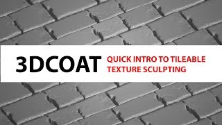 3D Coat Quick Intro to Tileable Texture Sculpting [upl. by Lund]