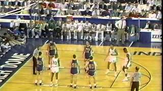 1990 Indiana High School Basketball Final Entire 4th Quarter Damon Bailey [upl. by Dreddy]