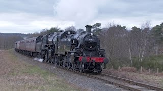 Severn Valley Railway SVR Spring Steam Gala 2017 featuring 34081 41312 and 92214  a 4K video [upl. by Diandre]