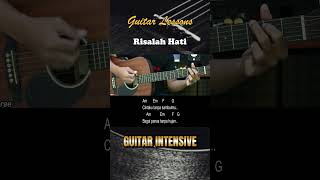 Risalah Hati  Dewa 19  Tutorial Chord Gitar Mudah dan Lirik [upl. by Bartholomeo]