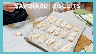 The Best 10 min Italian Biscuits Savoiardi  Cooking with Zia [upl. by Berman473]