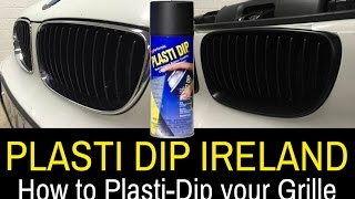 Plasti Dip Ireland  DeChrome your BMW Grille to Matte Black [upl. by Airret740]