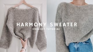 ☁️ CHMURKOWY SWETER NA SZYDEŁKU  HARMONY SWEATER [upl. by Adnauq]