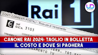 Canone Rai 2024 Non Più In Bolletta Dove Si Pagherà [upl. by Roselle97]