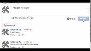 Commentaires en gras italique barré sur youtube skype ou google [upl. by Anilosi]