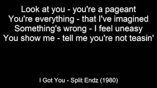 I Got You  Split Enz with on screen lyrics [upl. by Rosmarin]