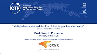 Multipletime states and the flow of time in quantum mechanics  Lecture 3 [upl. by Einor]