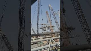 ARAMCO PROJECT DUBAI MCDERMOTT COMPANY MINI DECK INSTALLED [upl. by Gilburt]