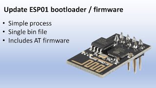 Update ESP01 bootloader and firmware [upl. by Gustaf]