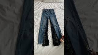 Turning skinny jeans into wide legs ✧ [upl. by Goldsworthy462]