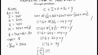 Keynesian Model with taxes and imports [upl. by Inttirb]