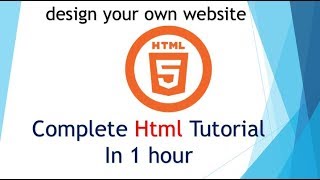 Learn HTML amp CSS in 60 Minutes  Full Beginners Course Video With Practicals [upl. by Maggs]