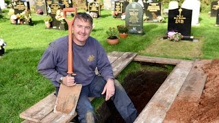 Britains Grave Digger Of The Year Finds Job Comforting [upl. by Llewxam825]