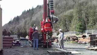 Watch a sonic drill rig buzz through the ground [upl. by Ahsikcin]