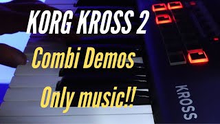 Korg Kross 2 Workstation Demo  No Talking 22 minutes Only music [upl. by Bonnee]