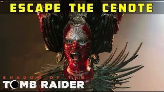 Escape the Cenote EmptyHanded – SHADOW OF THE TOMB RAIDER Zombie Chase [upl. by Germano609]