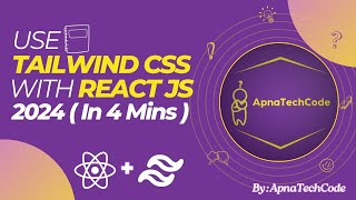 How to use Tailwind CSS with React JS 2024 in 4 Mins 🛠️ react reactjs tailwindcss frontend js [upl. by Anicul]