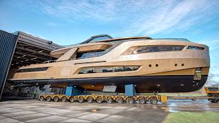 How they build MegaYacht Producing Deluxe superyacht by Heesen Yachts ship building company [upl. by Harms]