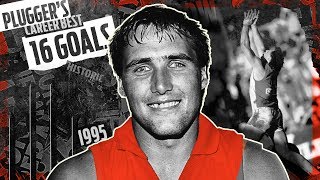 RARE FOOTAGE Plugger Lockett kicks careerhigh 16 goals  1995  AFL [upl. by Aura]