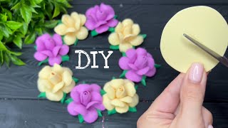 Любимые🥰 Розочки из фоамирана Цветы из фоамирана DIY [upl. by Edivad]