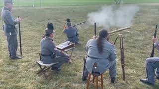 Class Firing With The Pattern 1853 Enfield Rifle 150900 Yards [upl. by Chilton5]