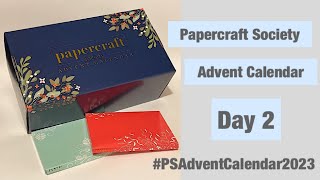 Papercraft Society Advent CalendarDay TWO reveal and step by step tutorial PSAdventCalendar2023 [upl. by Giffer]