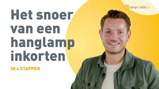 Het snoer van een hanglamp inkorten  TECHNISCHE UITLEG [upl. by Irtak66]