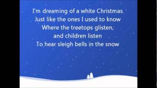 White Christmas Bing Crosby Lyrics [upl. by Pokorny]