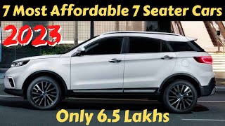 Most Affordable 7 Seater Cars In India 2023  7 Seater Cars In India [upl. by Hpseoj]