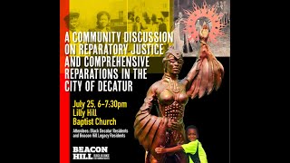 Beacon Hill  Community Discussion on Reparatory Justice [upl. by Farrand]