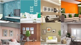 Modern living room color combinations 2024 home interior wall painting colours ideas [upl. by Fairweather]