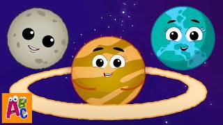 Planeten Lied Lustige Lernreime  mehr Zeichentrick Video für Kleinkinder [upl. by Nalhsa]