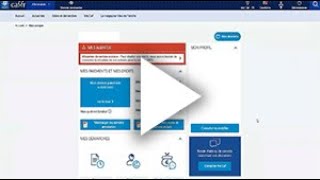 Les tutos Caf  la rubrique Mon compte [upl. by Ia269]