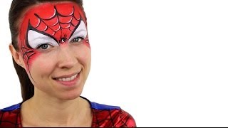 SpiderMan Face Paint Tutorial  StepByStep Guide [upl. by Eislel489]