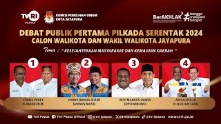 SIARAN LANGSUNG DEBAT PUBLIK PERTAMA PILKADA SERENTAK CALON WALIKOTA DAN WAKIL WALIKOTA JAYAPURA [upl. by Neelsaj407]